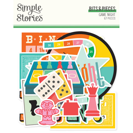 Simple Stories Game night embellishments