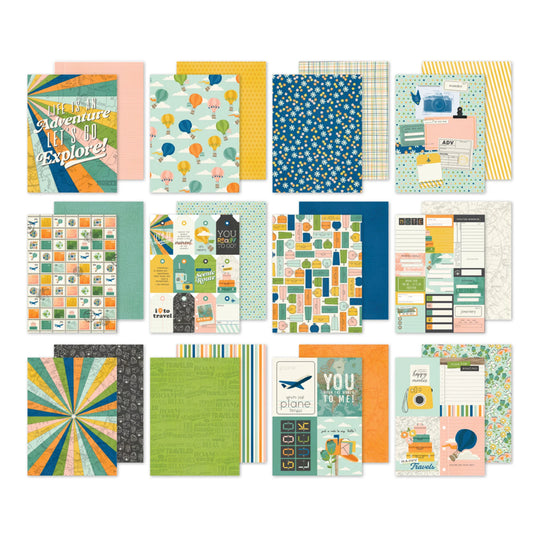 Simple Stories – Papierpaket „Happy Travels“ (6 x 8 Zoll)