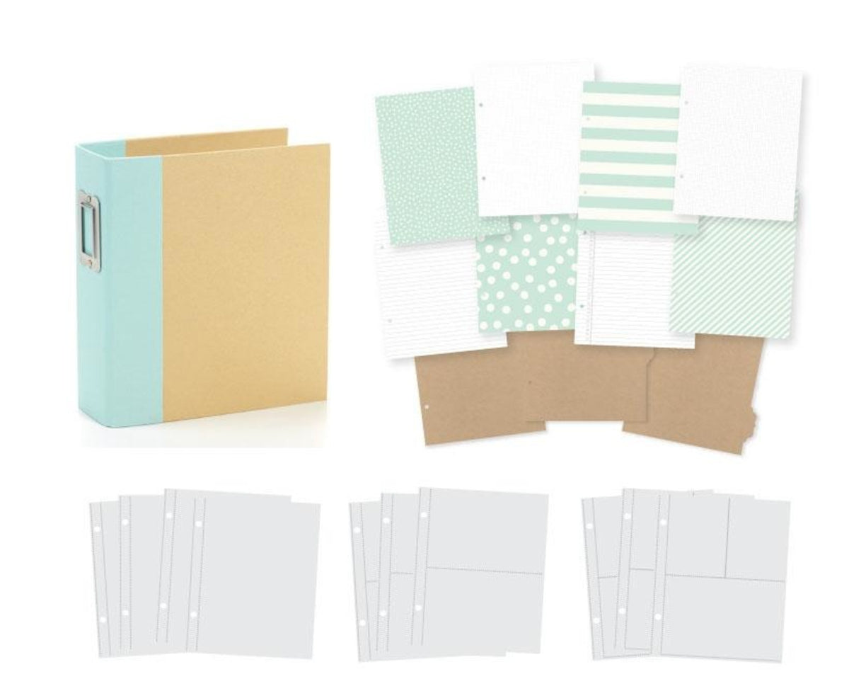 Simple Stories - Sn@p! Designer Binder - Robin's Egg