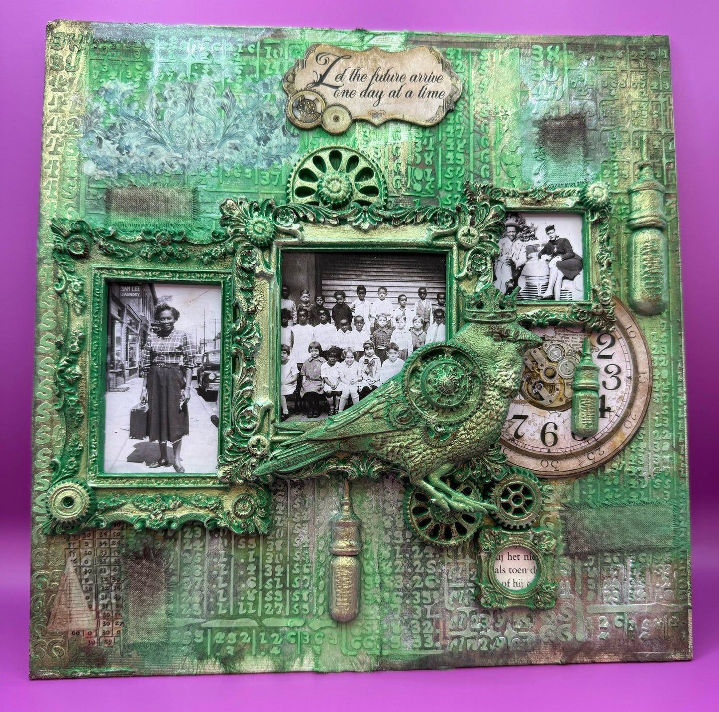 Workshop Mixed media bord