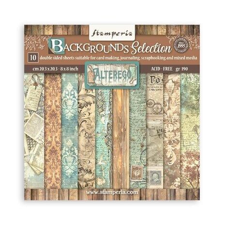 Stamperia - Alterego Backgrounds Selection 8x8 inch