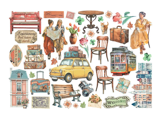 Stamperia Art of travelling ephemera