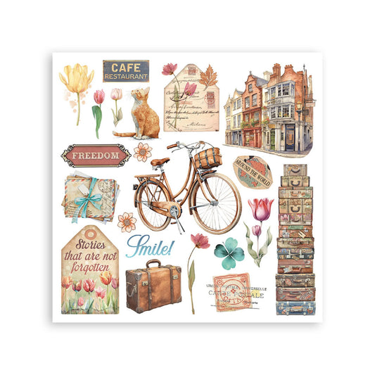 Stamperia - Art of Travelling Rub On kit