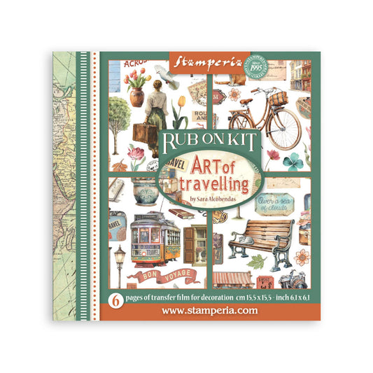 Stamperia - Art of Travelling Rub On kit