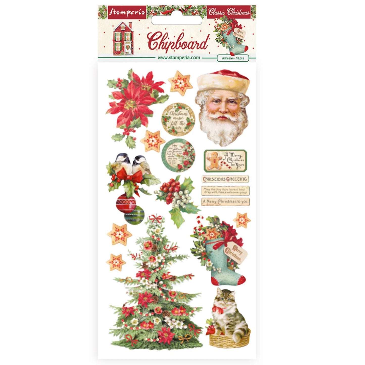 Stamperia - Chipboard Classic Christmas