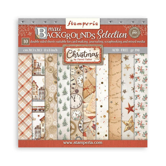 Stamperia - Backgrounds Selection Christmas 8x8 inch
