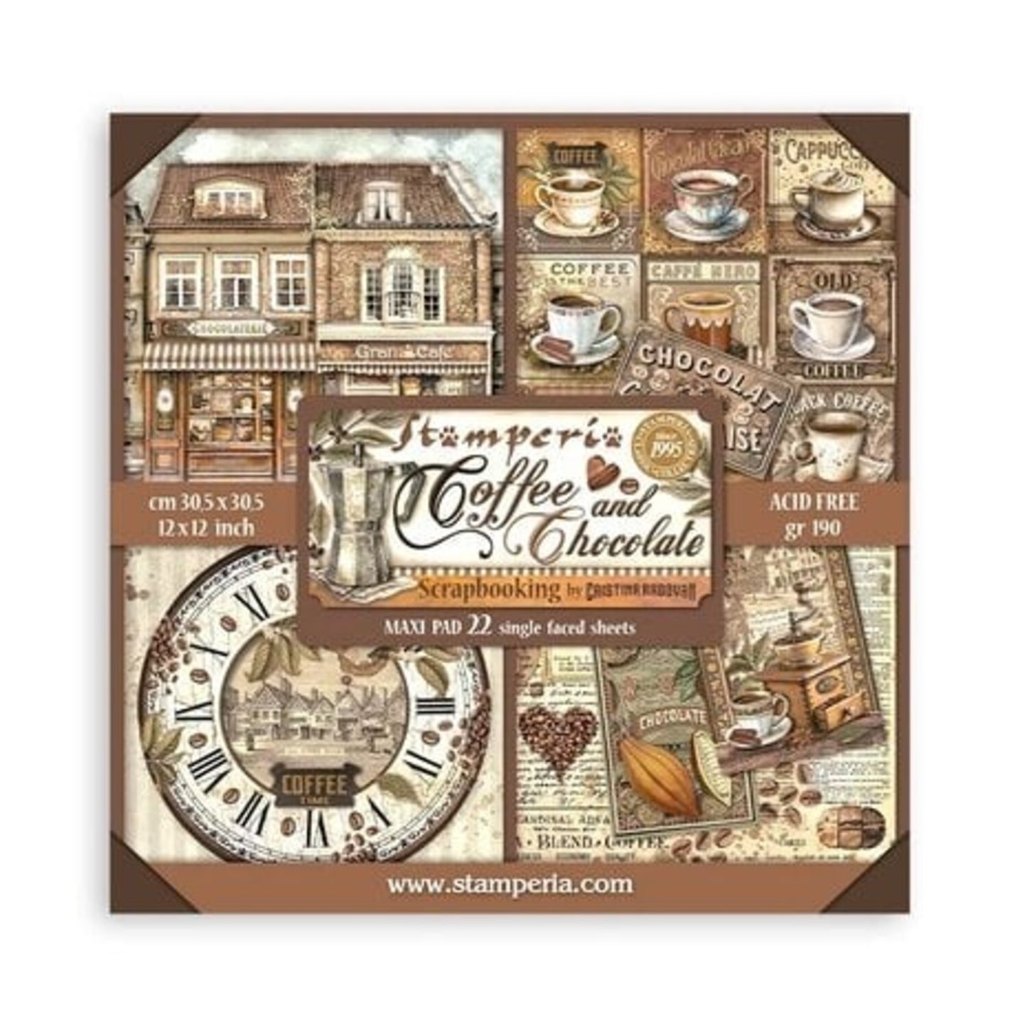 Stamperia - Coffee and Chocolate 12 x 12 inch