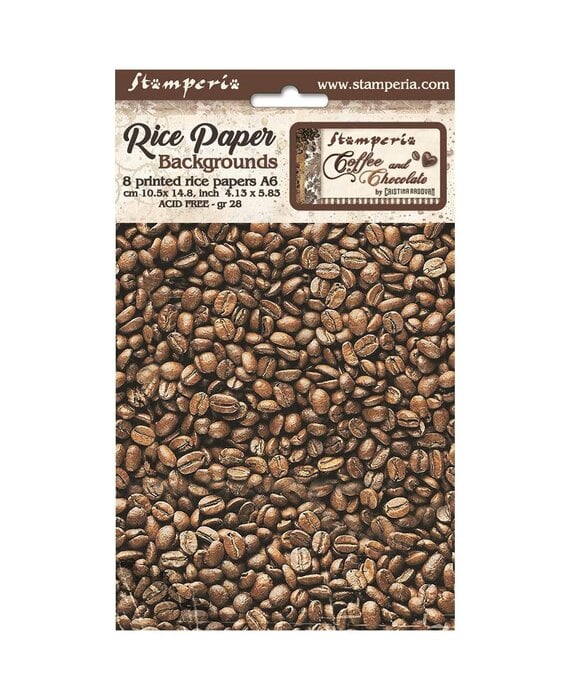 Stamperia Coffee and Chocolate set A6 rijstpapier