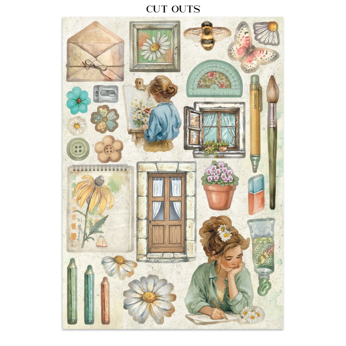 Stamperia Junk Journal Daisy Art