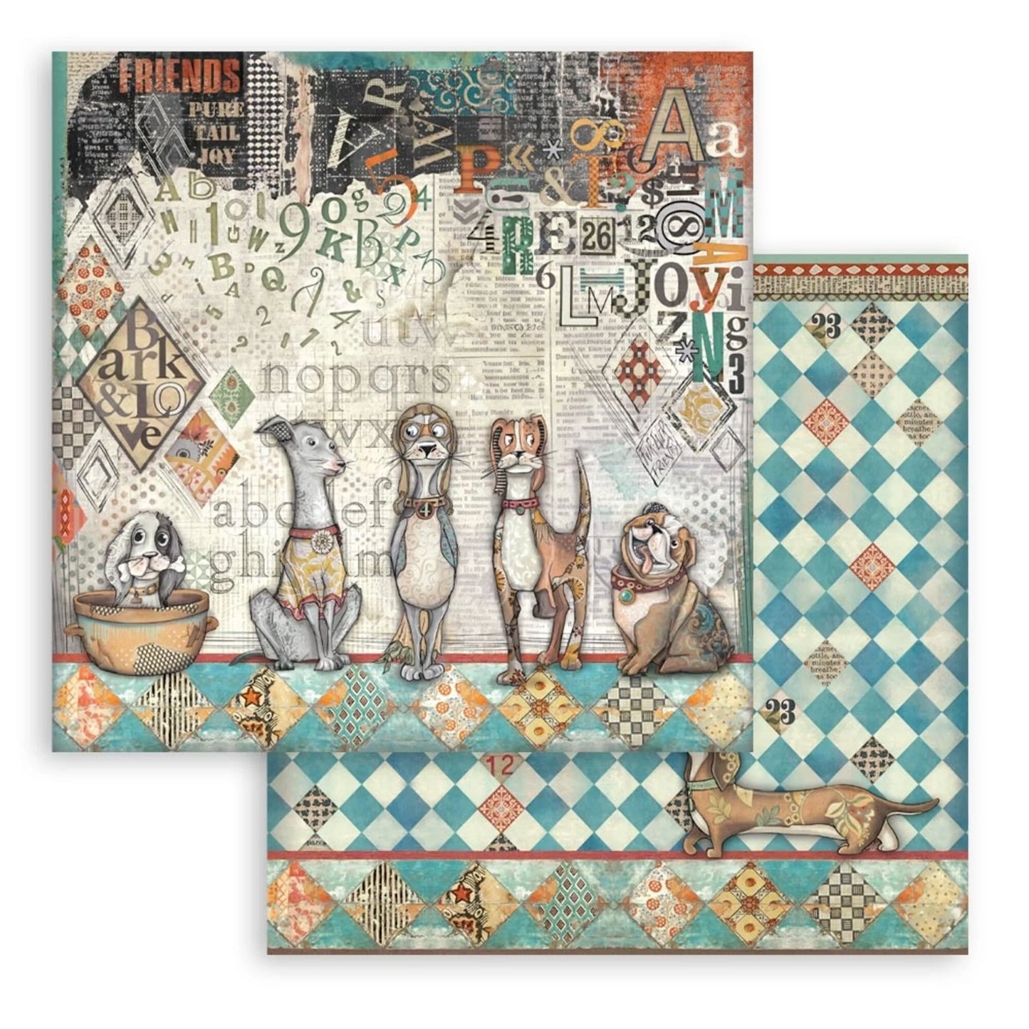 Stamperia Furry friends paperpack