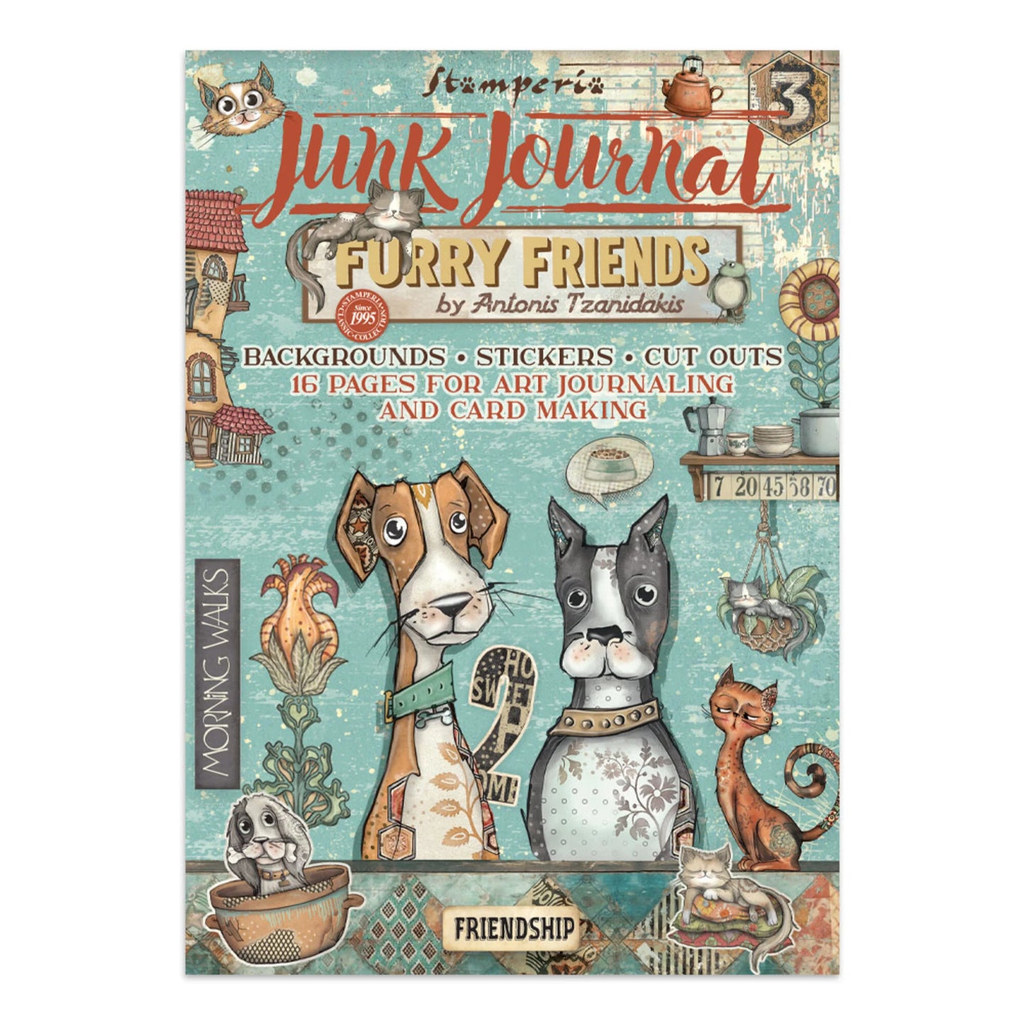 Stamperia - Furry Friends junk journal