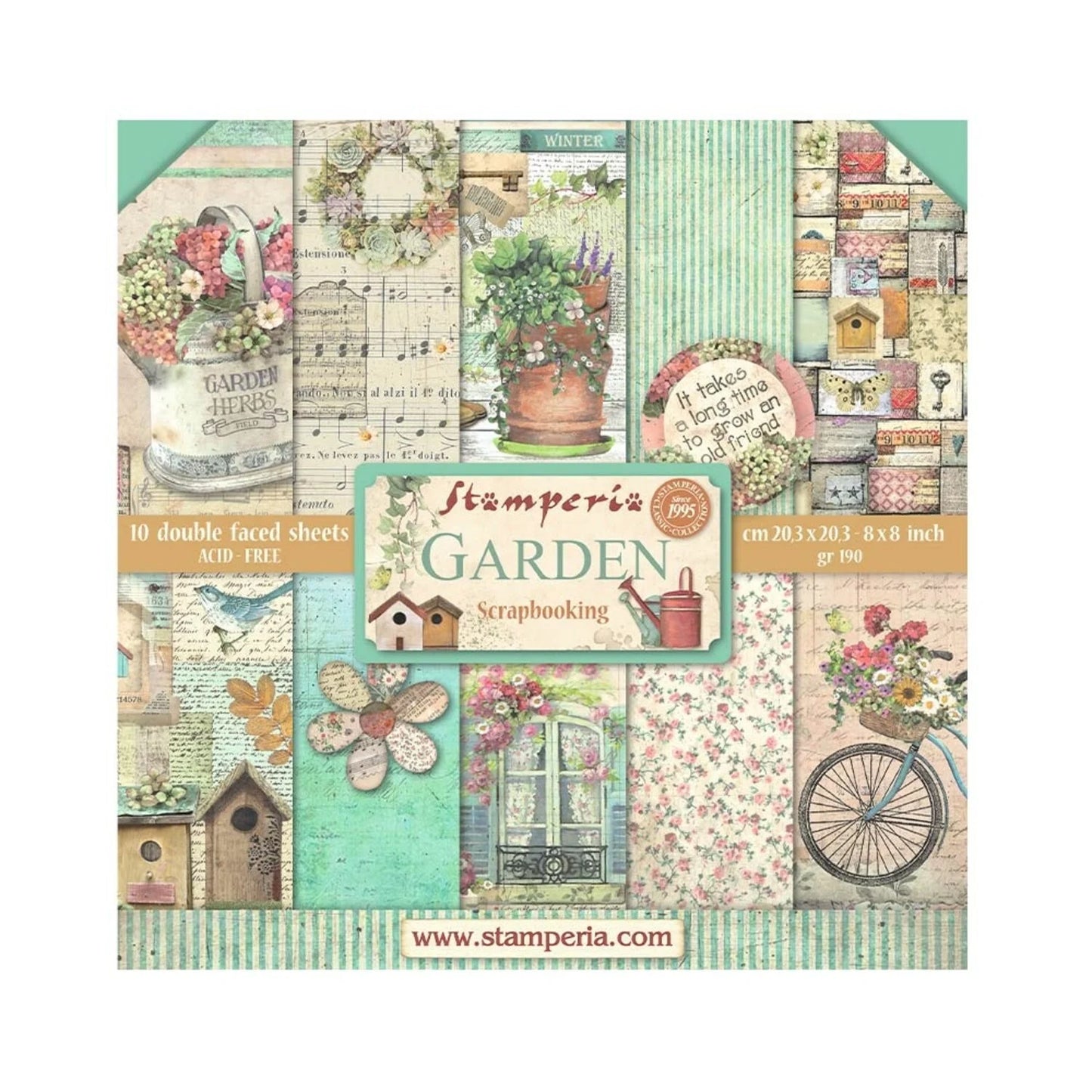 Stamperia – Garten 20 x 20 cm