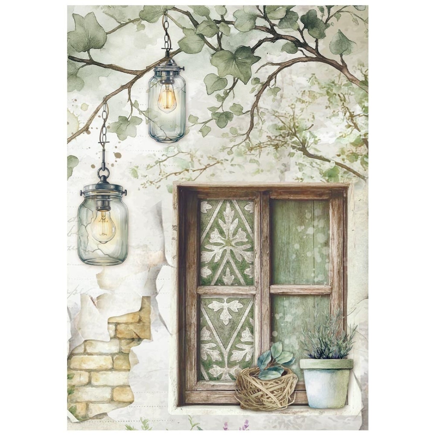 Stamperia - Herbarium Silvae - Rice paper A6