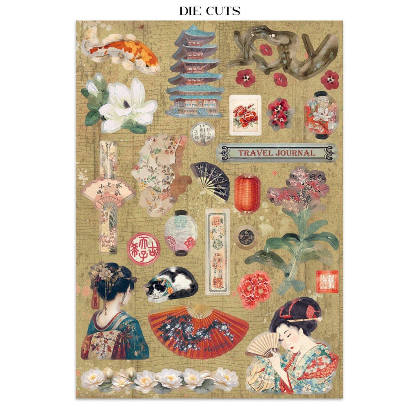 Stamperia Oriental gardan Junk journal