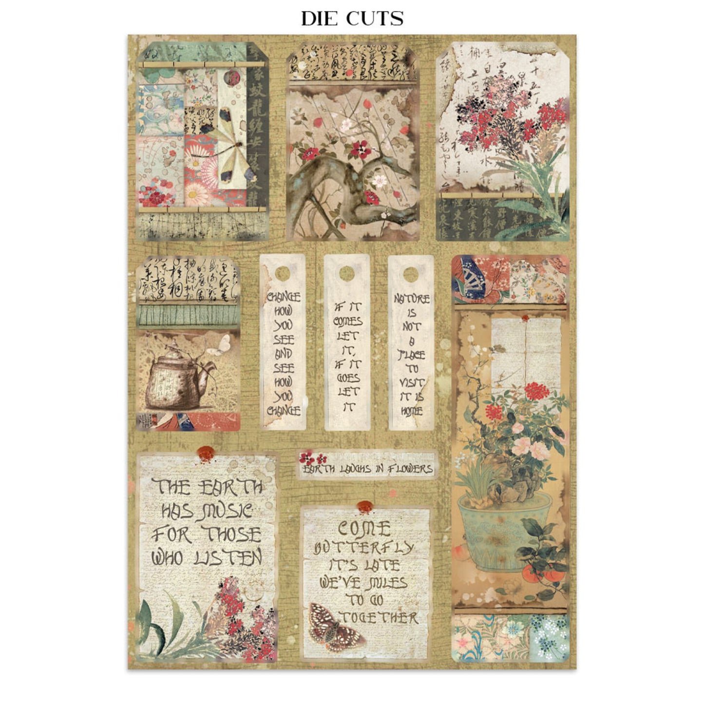 Stamperia Oriental gardan Junk journal
