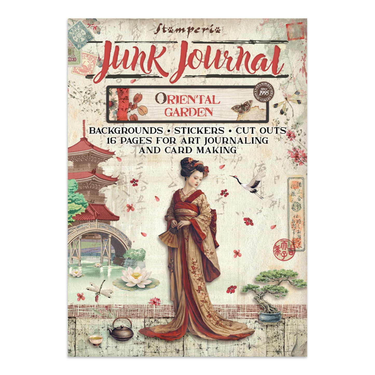 Stamperia Oriental gardan Junk journal