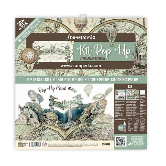 Stamperia - Voyages Fantastiques - Pop Up Card Kit