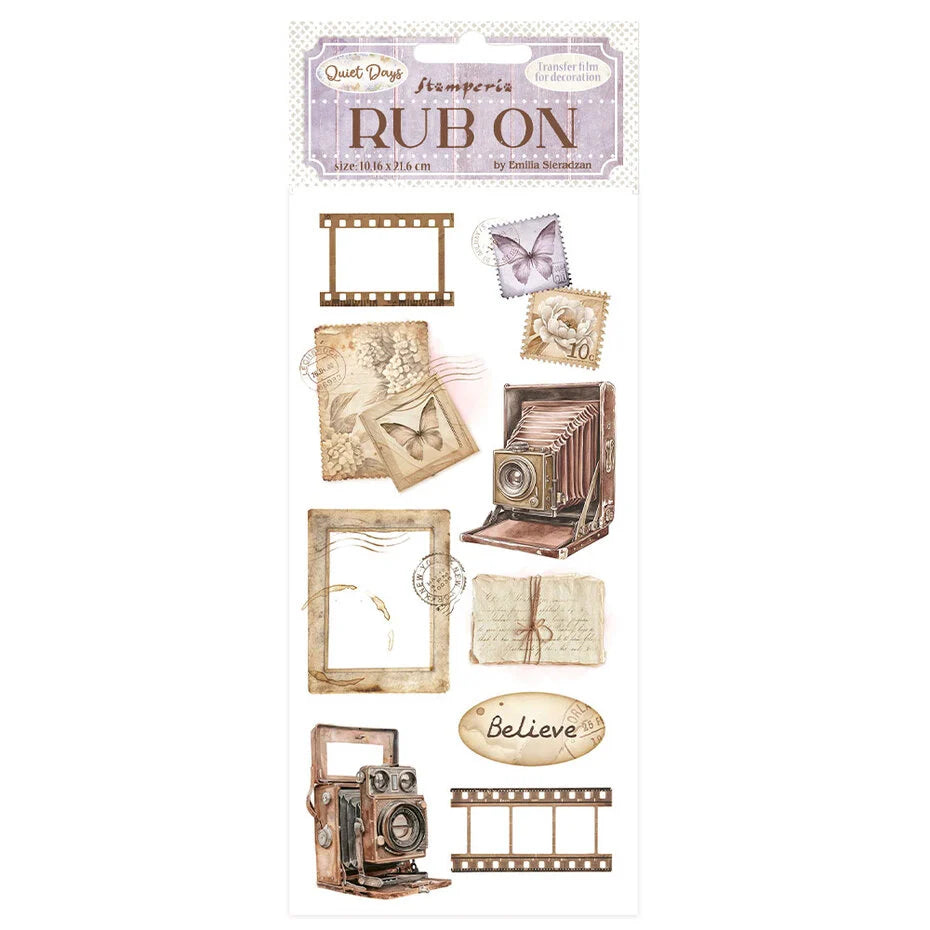 Stamperia Quiet days rub ons