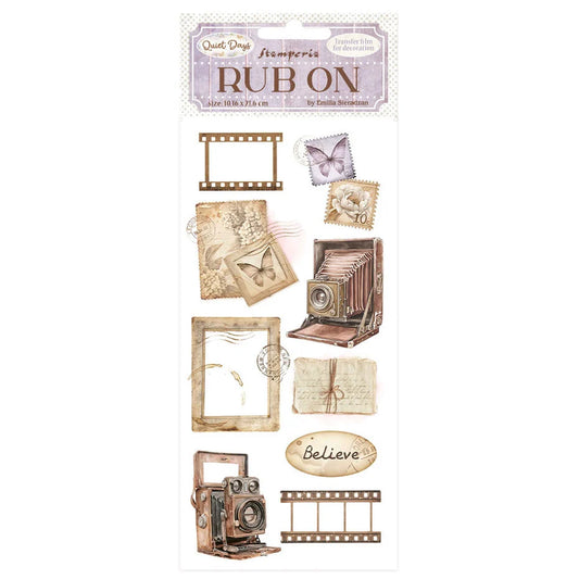 Stamperia Quiet days rub ons