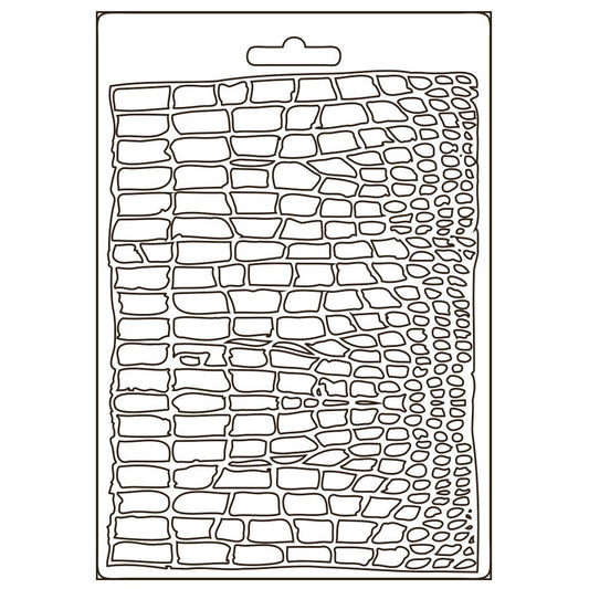 Stamperia - Soft Mold A5 Savana Crocodile Pattern