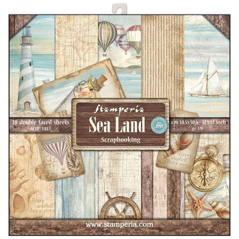 Stamperia Sea land papierset