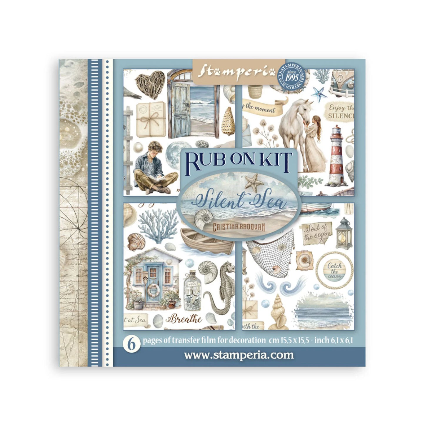 Stamperia Silent Sea rub-on kit