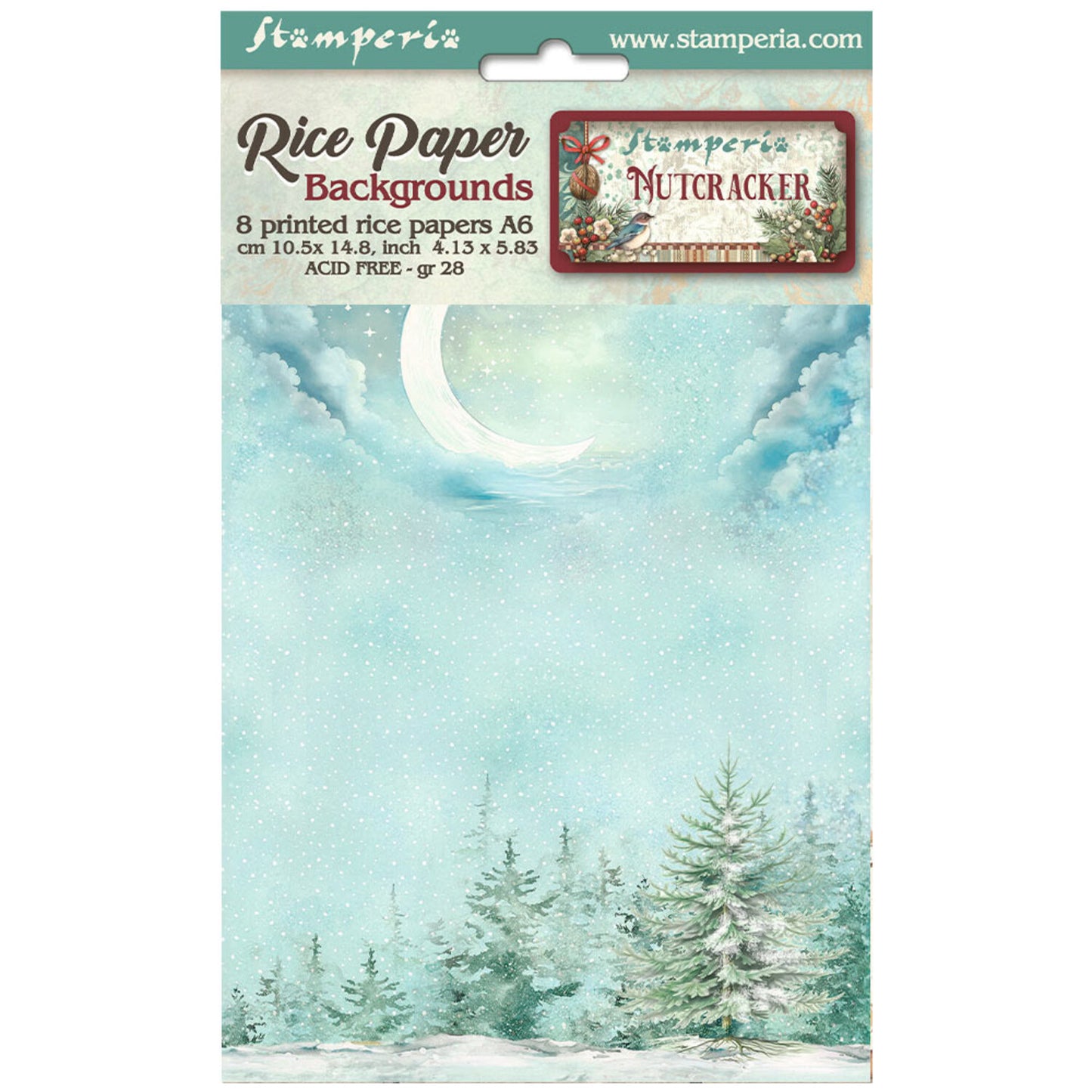 Stamperia -  rice paper A6 Nutcracker