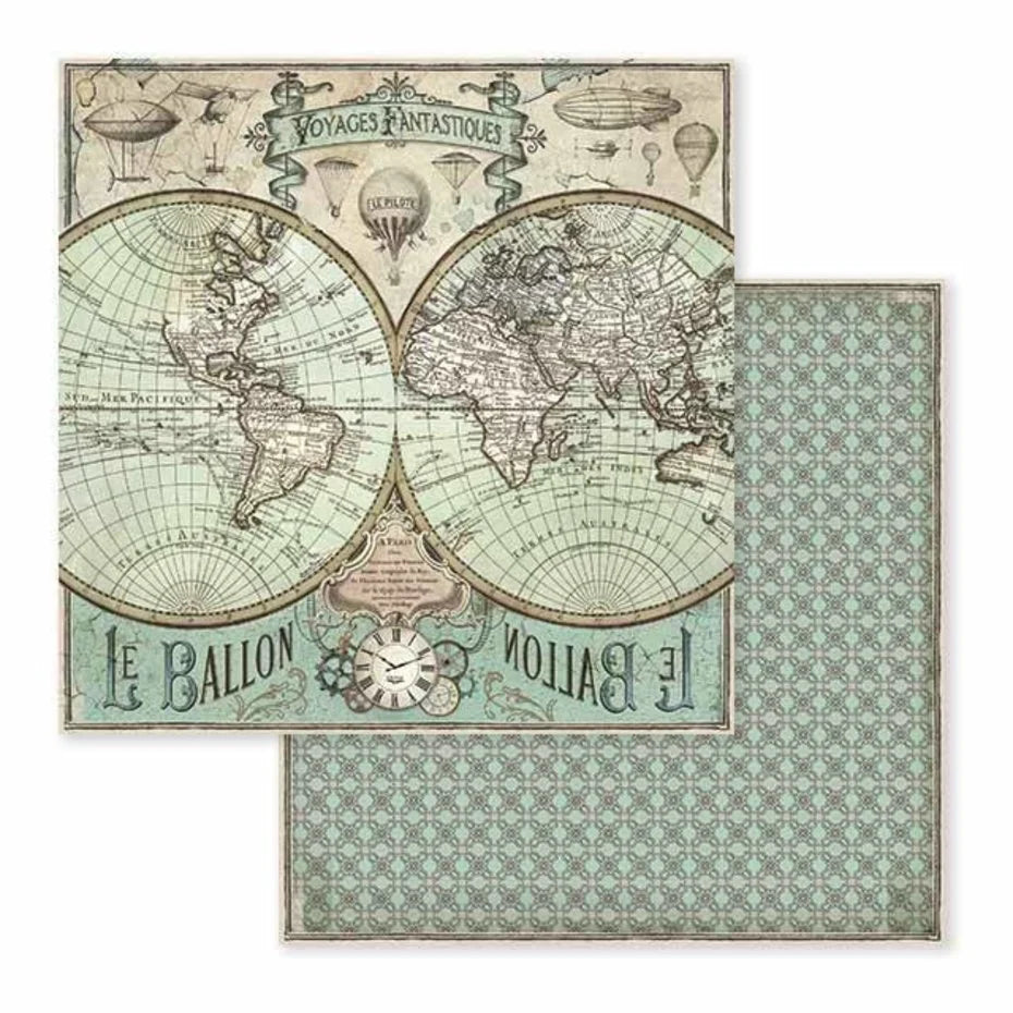 Stamperia - voyages fantastiques 12x12 inch paper pack