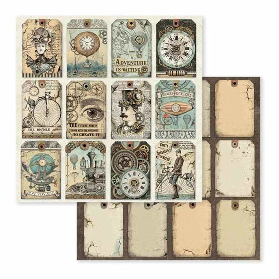 Stamperia - voyages fantastiques 12x12 inch paper pack