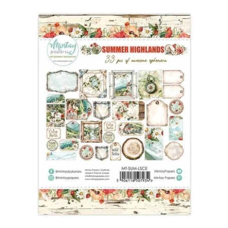 Mintay Papers - Summer Highlands - Paper Ephemera 33 pcs