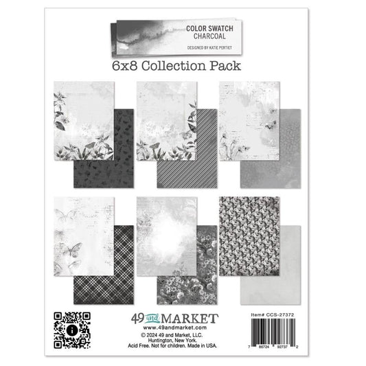 49 and Market - Color Swatch Charcoal 6x8 Collection Pack