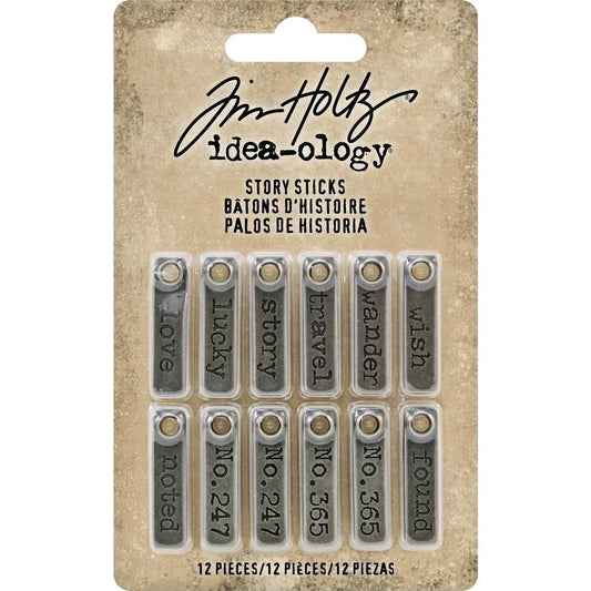 Idea-ology Tim Holtz Story Sticks (12 stuks)