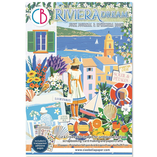 Ciao Bella - Riviera Dream - Junk Journal & Ephemera Book