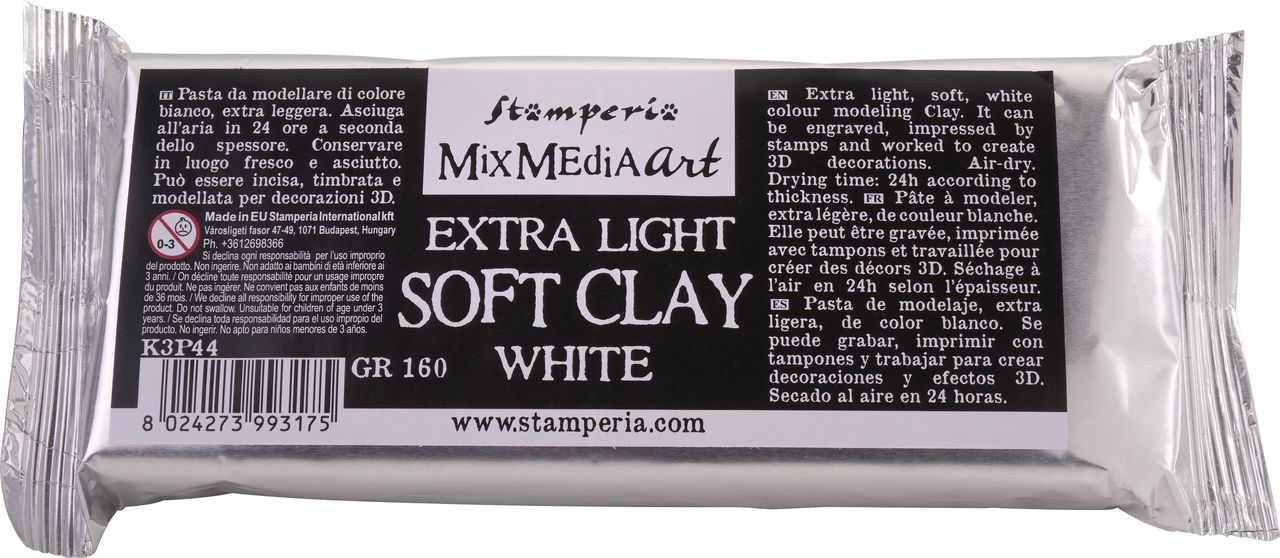Stamperia - Extra Light Soft Clay White