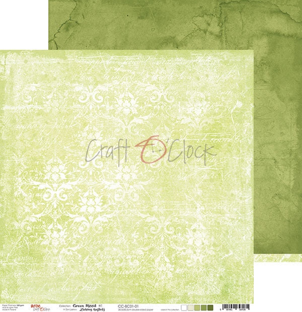 Craft O'Clock -  BASIC 01 - GREEN MOOD