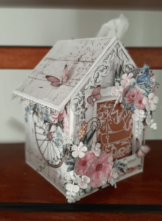 Craft package Tissue box (house)