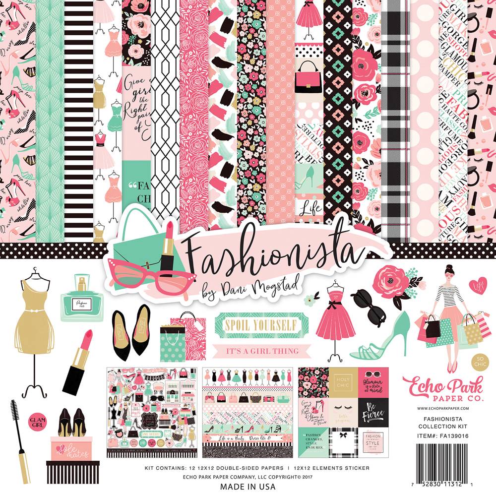 Echo Park -  fashionista 12x12 inch collection kit