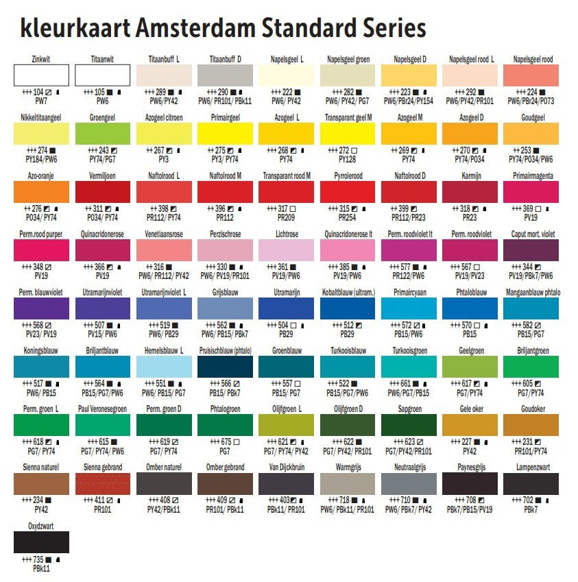 Talens - Amsterdam acrylic paint 20 ml naples yellow red
