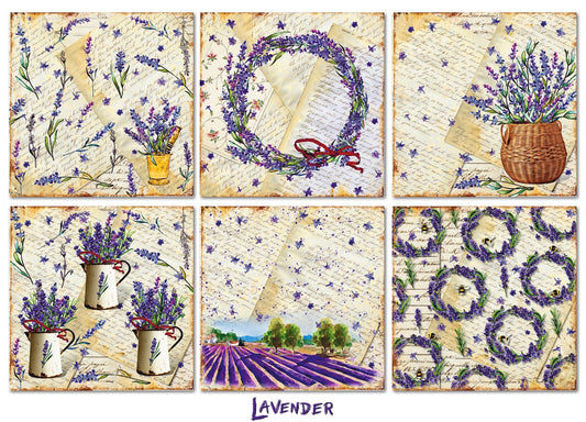 Decorer -  Lavender 8x8 scrapbook papier