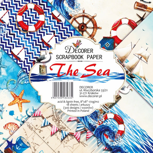Decorer - The Sea 8x8 scrapbook paper