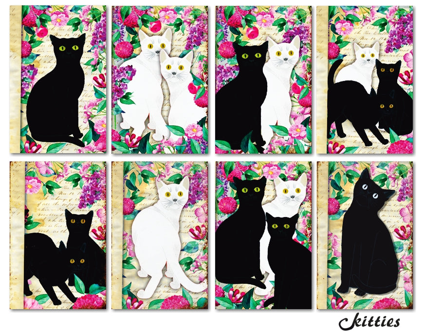 Decorer - Kitties 7x10.8 cm scrapbook paper