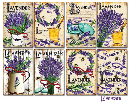 Decorer - Lavender 7x10.8 cm scrapbook paper