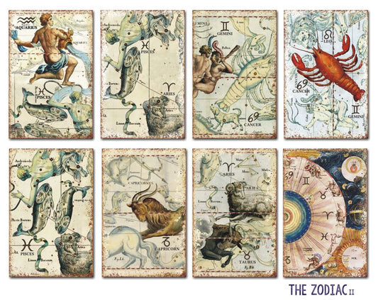 Decorer -  The Zodiac II 7x10,8 cm scrapbook papier