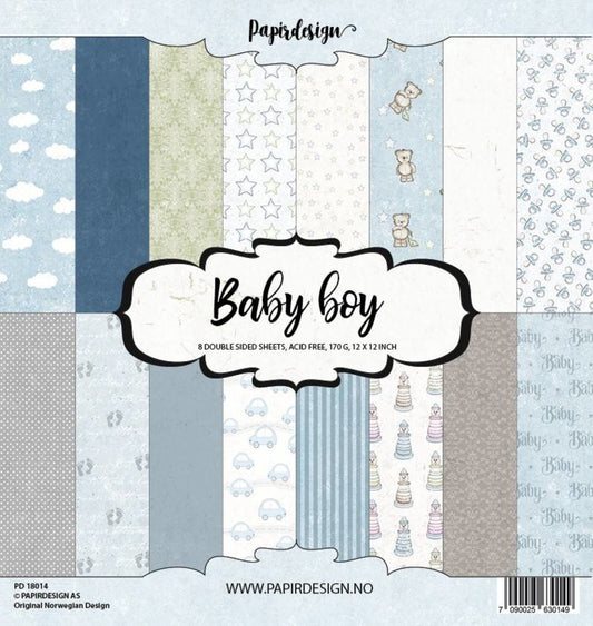 Papirdesign Baby Junge 12x12 Zoll Papierpackung