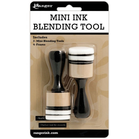Mini ink blending tool - 2 stempels, 4 foams