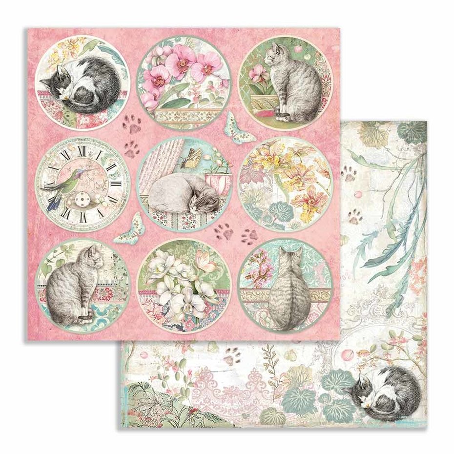 Stamperia - Orchids and Cats paper pack